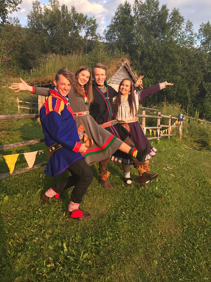 Leif Henrik Halvari, Anne-Marja Jannok-Joma, Dan-Jonas Danielsen Sparrok and Maren Benedicte Storslett face exciting times ahead. (Photo: Samiske Veivisere/Sami Guides)