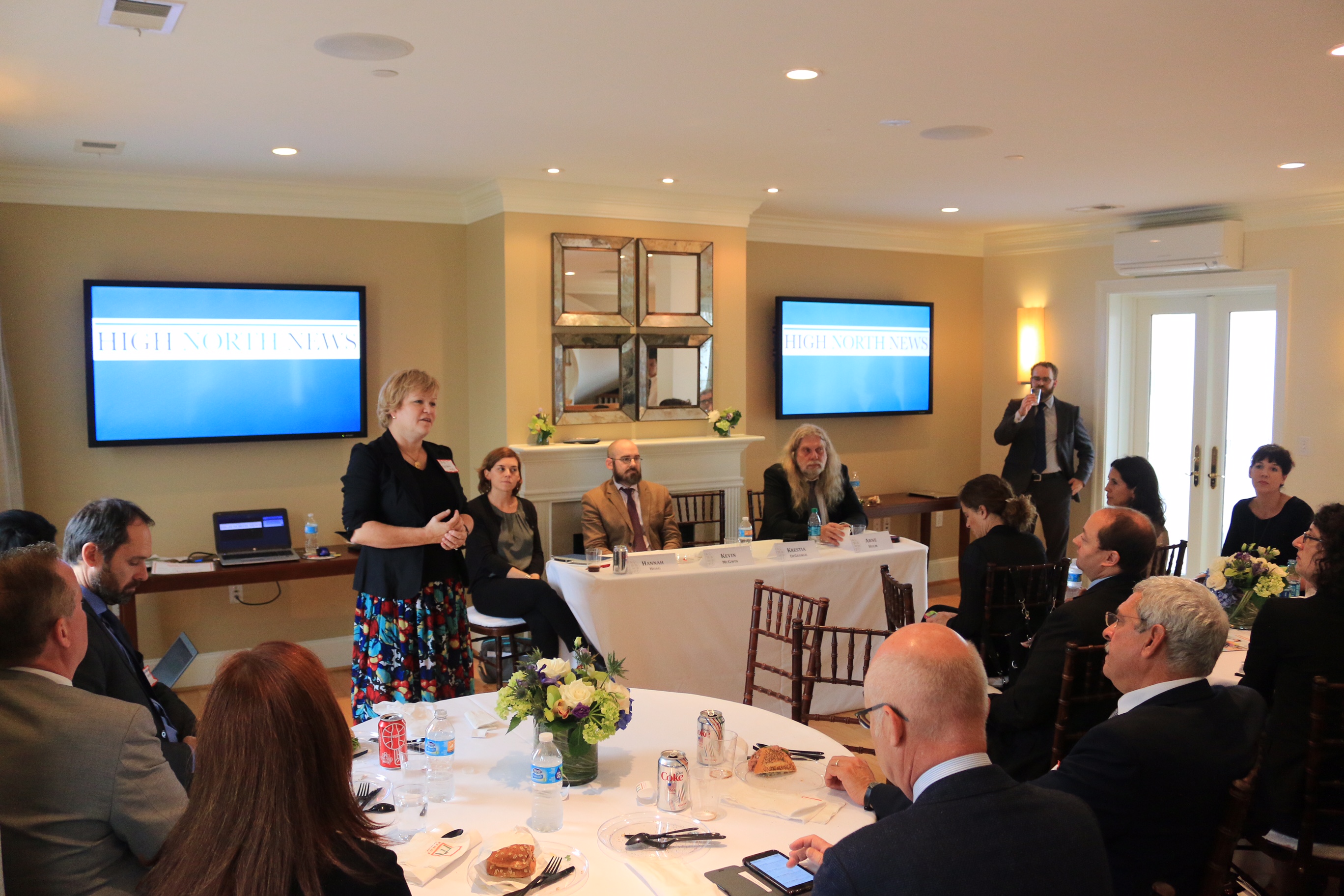 High North News Journalist Berit Enge at our seminar